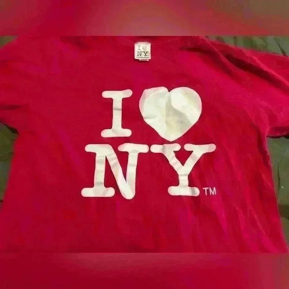 Bright vibrant pink I 💜 New York shirt  size medium - Picture 3 of 6